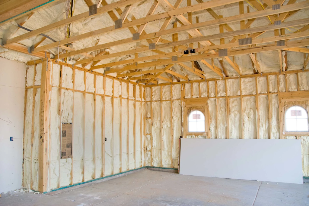 Spray Home Insulation When Building
